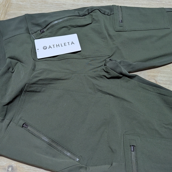 Athleta Green Slim Fit Trousers - Picture 3 of 6